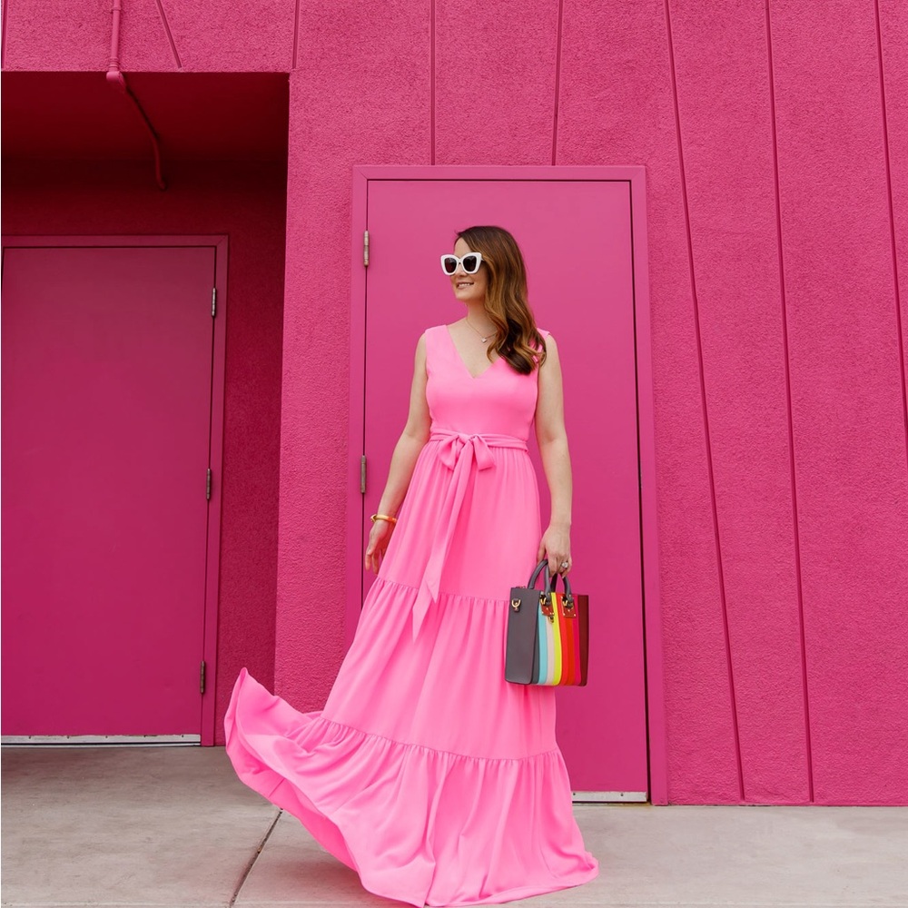 Hot pink Lilly Pulitzer maxi dress